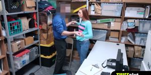 Hot russian wife caught shoplifting and fucked hard