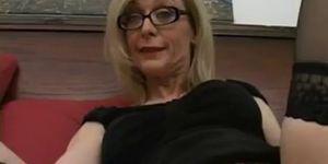 Blonde mom in glasses licking stiff part6 - video 1