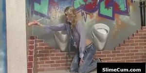 Nice Fake - Hot Blonde Gets Her Face Covered In Cum