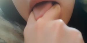 Sexy teen lips