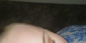 BBW goes down on her husband in an empty nursery