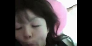 Amateur Japanese girl gets fed with penis