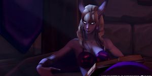 Warcraft Draenei queen and Orc king fucking - part 1