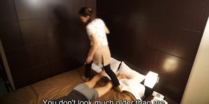 ZENRA | SUBTITLED JAPANESE AV - Japanese hotel massage gone wrong Subtitled in HD