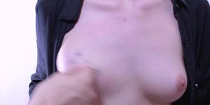 Boobs Slapping Hard To My Slutty Russian Young Gf Hardcore Young Pink Nipples Torture Bdsm Clothed
