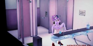 Boku No Hero Hentai - Mina is Fucked by Midoriya in School's Bathroom