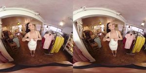 Shopping with Horny Shemale Domino Presley