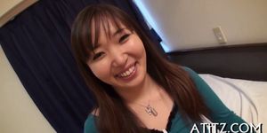 Lovely tits asian charms with fellatio - video 3