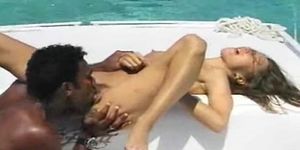 Sexy Teen goes Sailing on a Black Cock