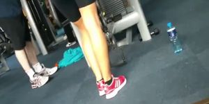 Naughty perv guy in the gym - video 1