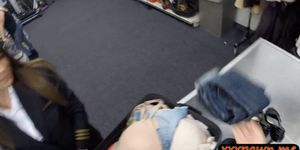 Dude banged hot stewardess in the toilet (Lovely Latina)