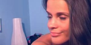 mega hot webcam brunette shows off - video 2