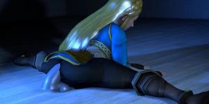 Zelda farting  during  anal