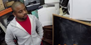 Real pawnbrokers blown by ebony gaystraight