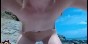 Caught Naked Milf On The Beach Continue on MyCyka com
