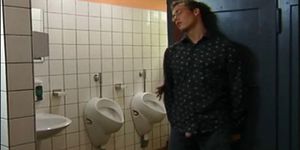 Galina fucks stranger in toilet bar
