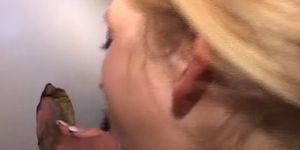 Double Trouble Blonde Glory Hole Tag Team Blowjob Squad
