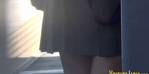 Japanese teen in public