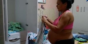 Maria Da Silva massive pregnant belly