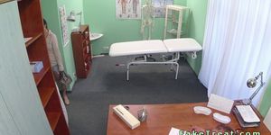 Amateur patient fucks doctor in an office