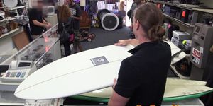GAY PAWN SHOPS - Pawnshop surfer amateur facialized for quick cash