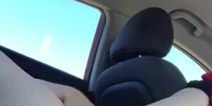 Fingering Fat Pussy in Car Public Orgasm