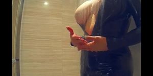 Latex Shower Scene with Samantha Jones! (Mary Millington)