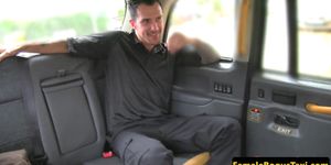 Tittyfucked cabbie loves young cock - video 1