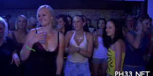 Group sex wild patty at night club - video 16