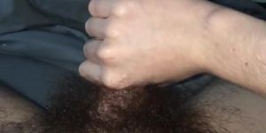 19 year old hairy college guy jerk session