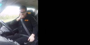 Fake Driving School Slim hot redhead minx fucks better then she drives - video 1 (Ryan Ryder)