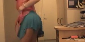 Dancing pretty ass tease