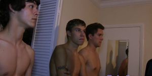 Real college teen assfucked by gay fraternity