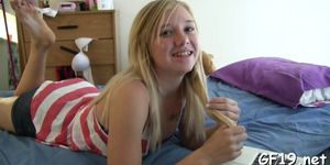Horny teen gets a good cock ride - video 7