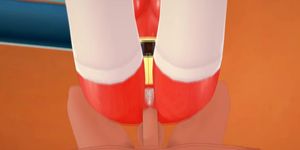 (3D Hentai)(Panty& Stocking) Kneesocks (Anal Creampie)
