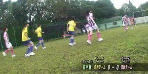 Subtitled ENF CMNF Japanese nudist soccer penalty game HD