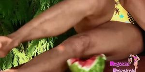 Shawn Tan destroys watermelon