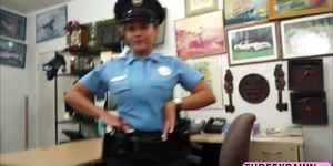 Sexy Police babe pounded from behind