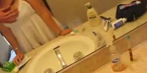 milf bathroom sex followed by blowjob and cumshot out 2