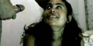 Big facial to gipsy latina face - video 1