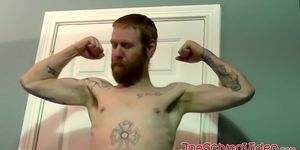 JOE SCHMO VIDEO - Ginger amateur with huge beard sucked dry by mature homo