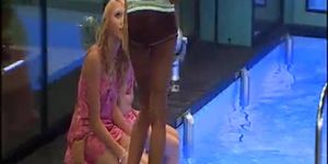 BBUK Twins In Pink Silk Nighties Softcore