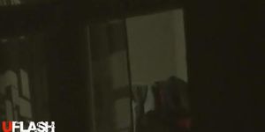 Caught by Two Cute Girls from Hotel Window Bli ...