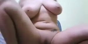 Huge boobs chubby brunette