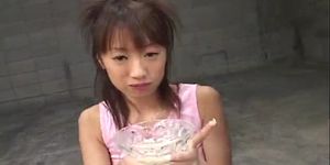 Pervert japan girl drink 157 loads of cum