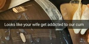 Looks like my wife get addicted and get pregnant by others man cum! [Cuckold. Snapchat]