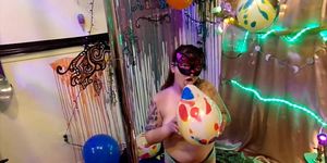 HD Looner Balloon Fetish B2P blow, pop, hump, balloon pussy stuff,suck&fuck 2 cum pop's W whole body