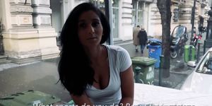 Petite amateur doggystyled in public