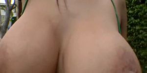Hot babe is showing big tits - video 5