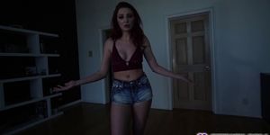 Lacy Lennon suck his stepbros huge cock for her to drive her